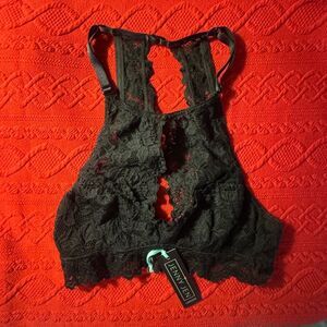 Black Lace Racerback Bralette